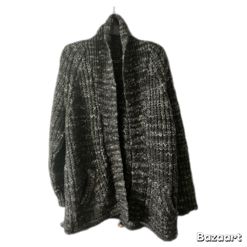 ZARA MAN Cardigan, Wool, Grunge, NWOT, RARE, Grandpacore, Marled knit, Sz XL